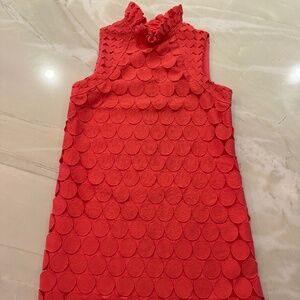 Coral Sleeveless Dress, Size Small